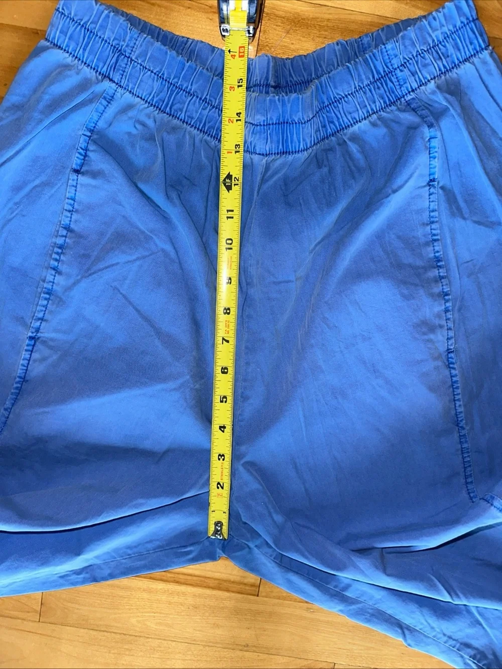 Free People Womens s Cobalt Blue Cotton Barrel Pants Pull On Tapered Leg Boho